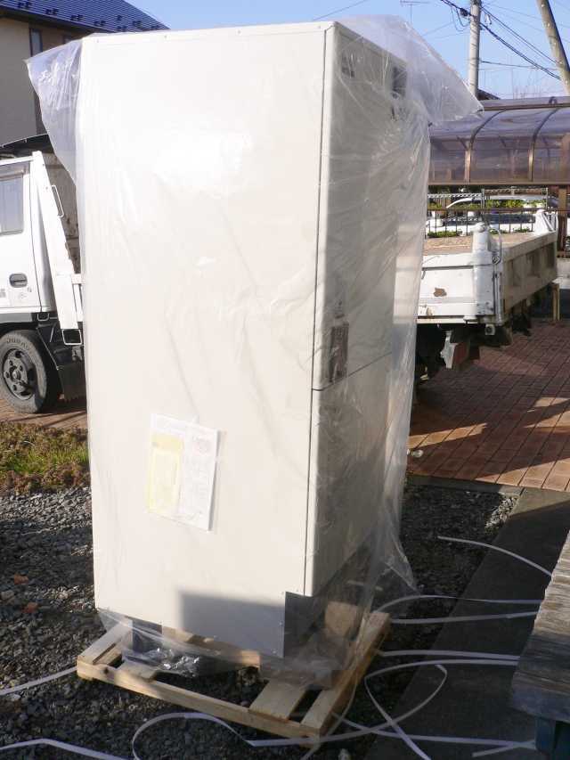 栃木小山 エコキュート本体取付前